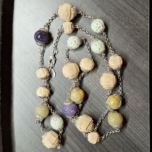 Vintage Hultquist Large Bead Rope Necklace